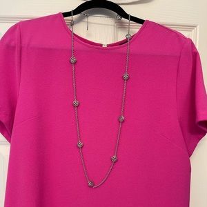 Kendra Scott long silver necklace